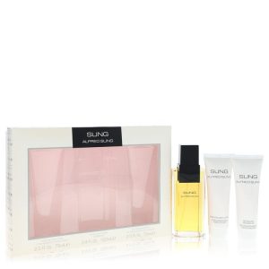 Alfred SUNG by Alfred Sung Gift Set -- 3.4 oz Eau De Toilette Spray + 2.5 oz Body Lotion + 2.5 oz Shower Gel