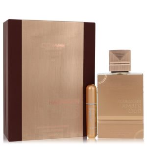 Al Haramain Amber Oud Gold Edition Extreme by Al Haramain  Gift Set 6.7 oz 6.7 Pure Perfume Spray + 0.34 oz Refillable Spray