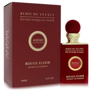 Anfar London Serie de Velvet Rouge Elixir by Anfar  Extrait De Parfum Spray 3.3 oz