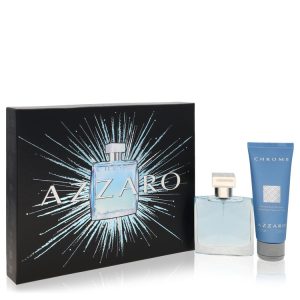 Chrome by Azzaro Gift Set -- 1.7 oz Eau De Toilette Spray + 2.5 oz All Over Shampoo