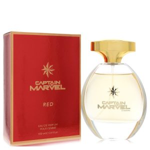 Captain Marvel Red by Marvel  Eau De Parfum Spray 3.4 oz