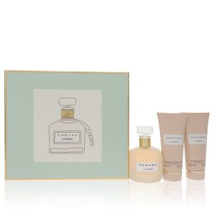 Carven Le Parfum by Carven Gift Set -- 3.4 oz Eau De Parfum Spray + 3.4 oz Body Milk + 3.4 oz Shower Gel