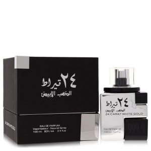 Lattafa 24 Carat White Gold by Lattafa    Eau De Parfum Spray 3.4 oz