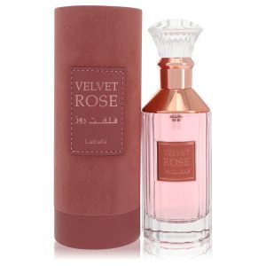 Lattafa Velvet Rose by Lattafa Eau De Parfum Spray 3.4 oz