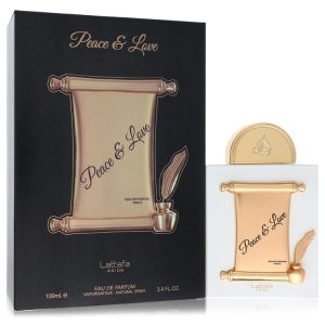 Lattafa Peace & Love by Lattafa Eau De Parfum Spray 3.4 oz