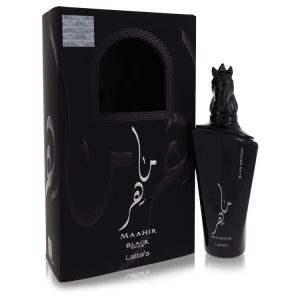 Maahir Black Edition by Lattafa Eau De Parfum Spray 3.4 oz