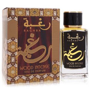 Raghba Wood Intense by Lattafa Eau De Parfum Spray 3.4 oz