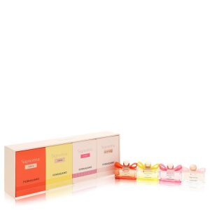 Signorina by Salvatore Ferragamo Gift Set -- Signorina, Siginorina in Fiore, Signorina Libera, Signorina Unica each in 0.17 oz EDP size