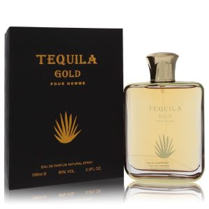 Tequila Pour Homme Gold by Tequila Perfumes   Eau De Parfum Spray 3.3 oz