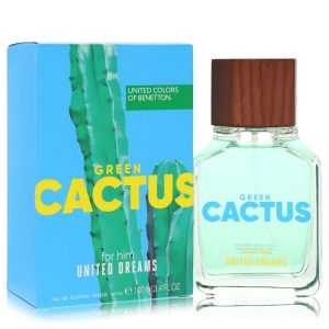 United Dreams Green Cactus by Benetton Eau De Toilette Spray 3.4 oz
