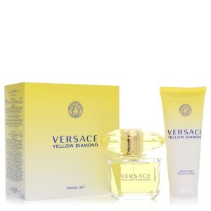 Versace Yellow Diamond by Versace Gift Set -- 3 oz Eau De Toilette Spray + 3.4 oz Body lotion