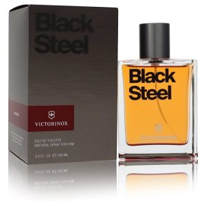 Swiss Army Black Steel by Victorinox   Eau De Toilette Spray 3.4 oz