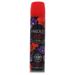Yardley Poppy & Violet by Yardley London   Body Fragrance Spray 2.6 oz