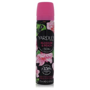 Yardley Blossom & Peach by Yardley London   Body Fragrance Spray 2.6 oz