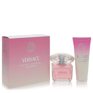 Bright Crystal by Versace Gift Set -- 3 oz Eau De Toilette Spray + 3.4 oz Body Lotion