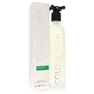 Cold Silver by Benetton   Eau De Toilette Spray 3.3 oz