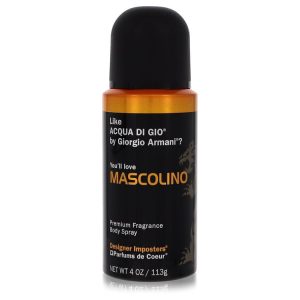 Designer Imposters Mascolino by Parfums De Coeur   Body Spray 4 oz