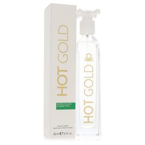 Hot Gold by Benetton  Eau De Toilette Spray 3.3 oz