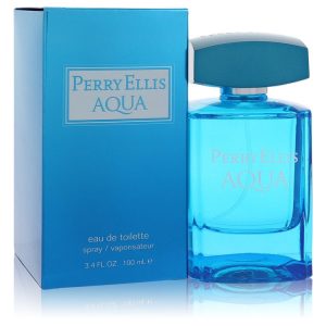 Perry Ellis Aqua by Perry Ellis   Eau De Toilette Spray 3.4 oz