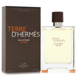 Terre D'hermes Eau Intense Vetiver by Hermes Eau De Parfum Spray 6.8 oz