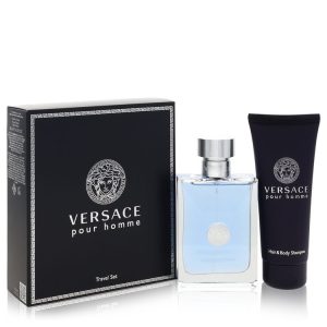 Versace Pour Homme by Versace Gift Set -- 3.4 oz Eau De Toilette Spray + 3.4 oz Shower Gel
